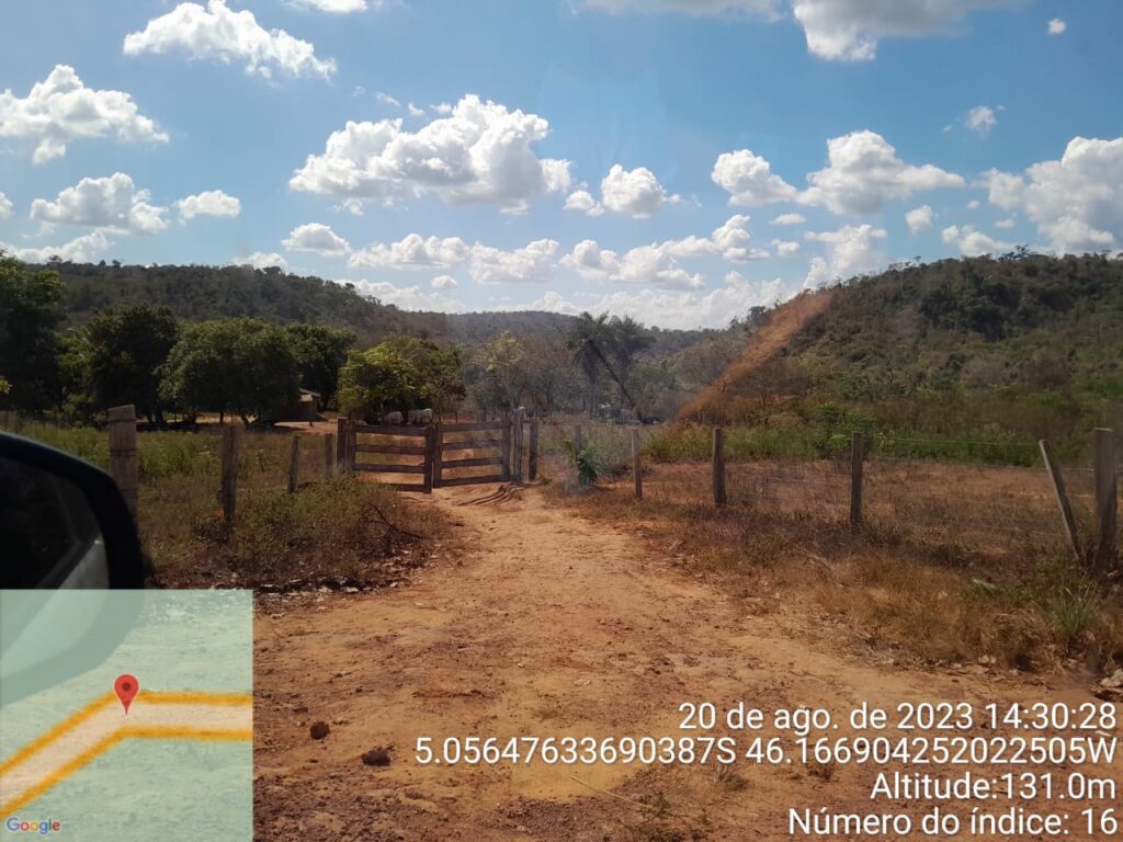 10. The gate to an illegal farm