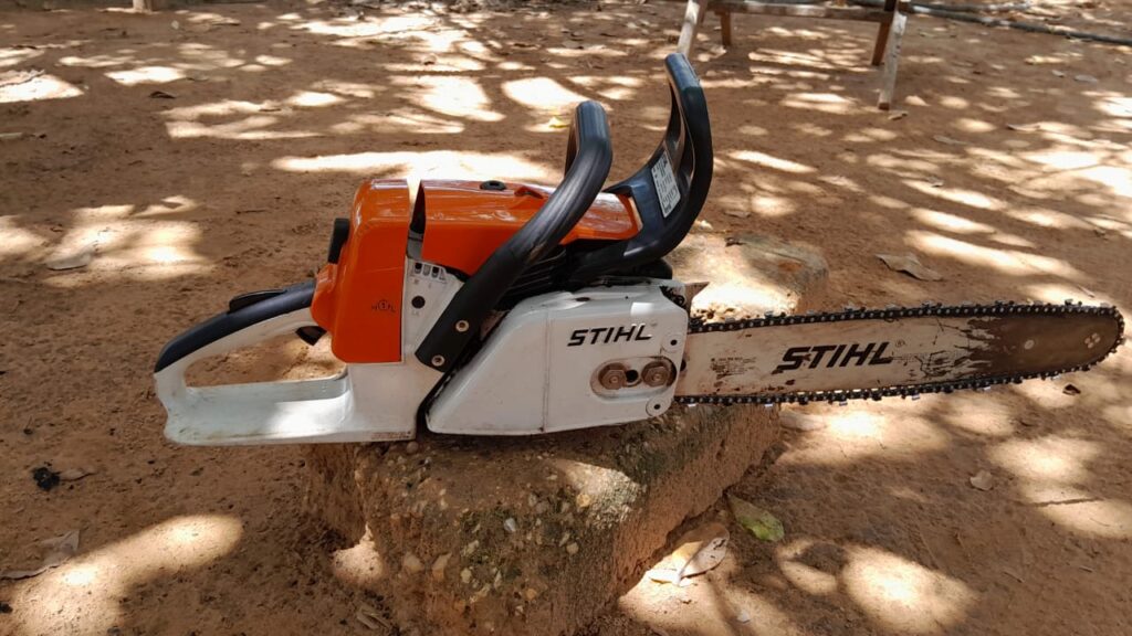 15. One of two chainsaws found and confiscated during the Jan24 expedition